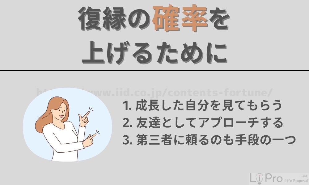 復縁の確率を上げる方法