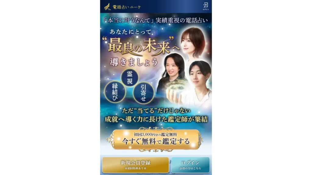 ニーケの公式サイト（2026年9月時点）