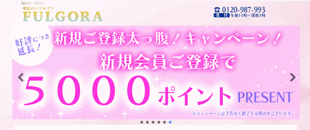 フルゴラ　5,000ポイント