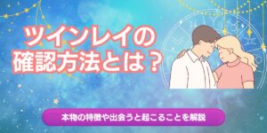 ツインレイの確認方法とは？本物の特徴や出会うと起こることを解説