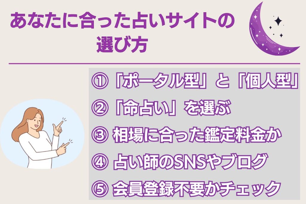 占いサイト 選び方