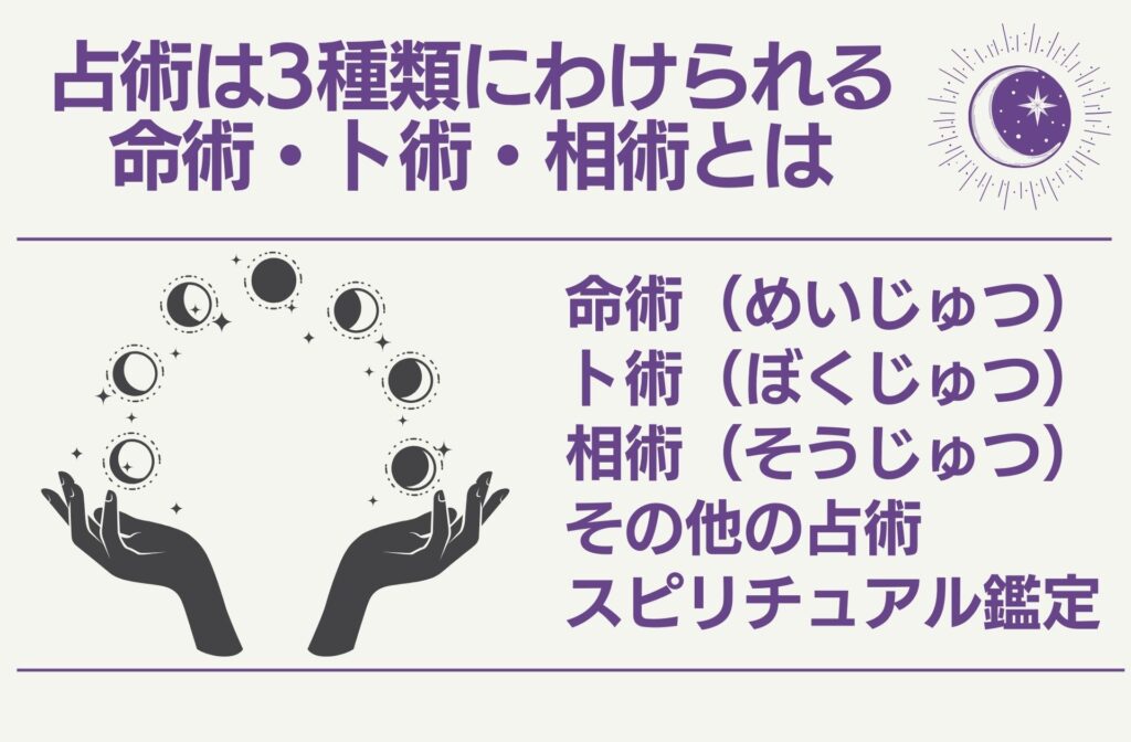 占術は3種類にわけられる｜命術・卜術・相術とは