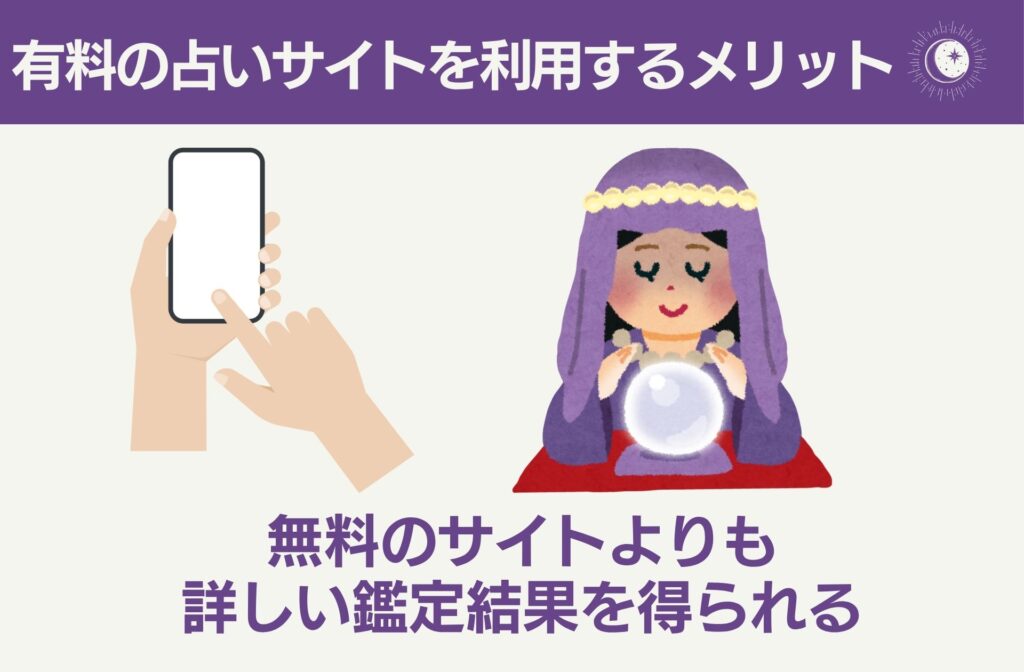 有料の占いサイトを利用するメリット
