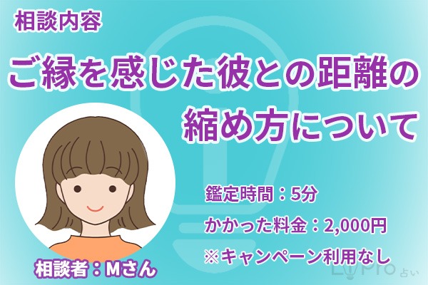 今回の相談者はMさんです