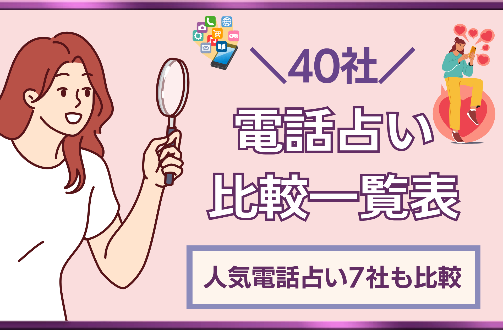 電話占い40サイト比較一覧表