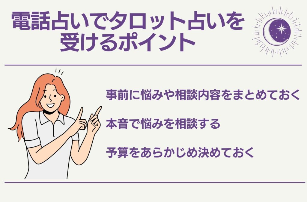 電話占いでタロット占いを受けるポイント