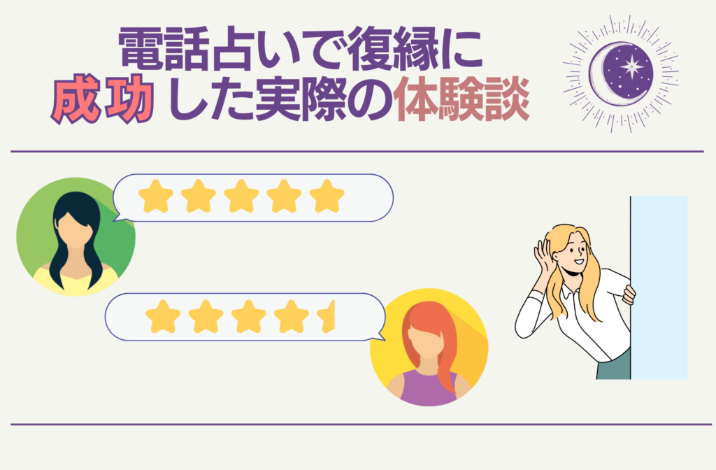電話占いで復縁に成功した実際の体験談